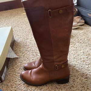 Franco Sarto Brown Leather Boots